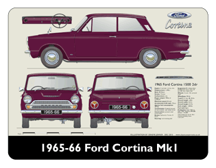 Ford Cortina MkI 2Dr 1965-66 Mouse Mat